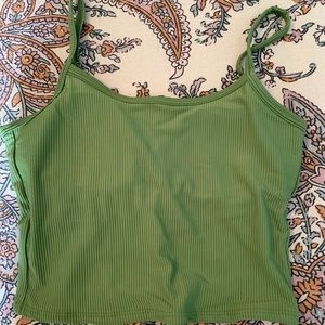 Kortni Jeane latter back - ribbed army green